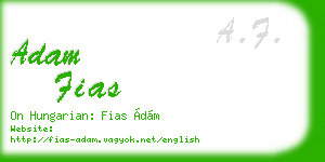 adam fias business card